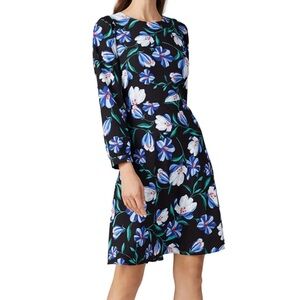 Draper James Black Floral Dress